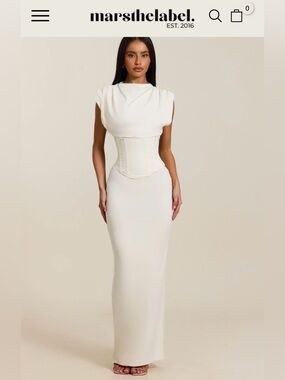 MARS the label - Sandra Maxi Dress in Cream